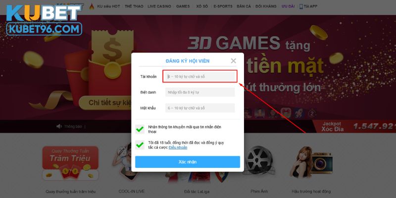 Quá trình đăng ký tiện lợi và nhanh chóng